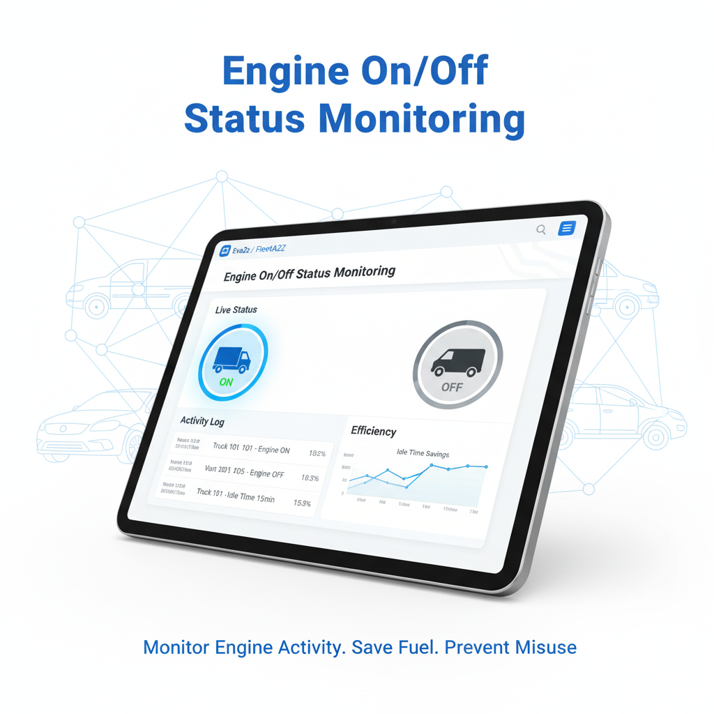 Eva2z Fleet Dashboard – Engine On Off Status
